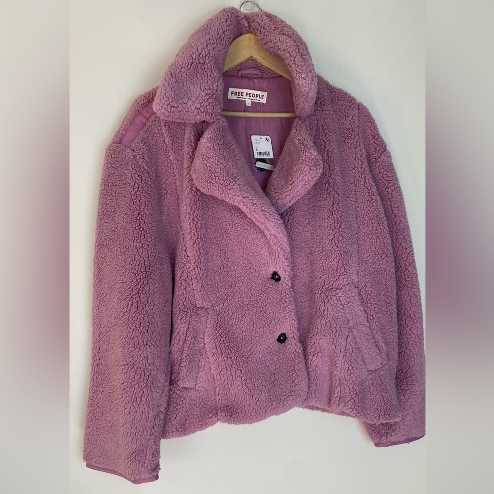 Free People Joplin Cozy Jacket Faux Fur - Picture 10 of 14